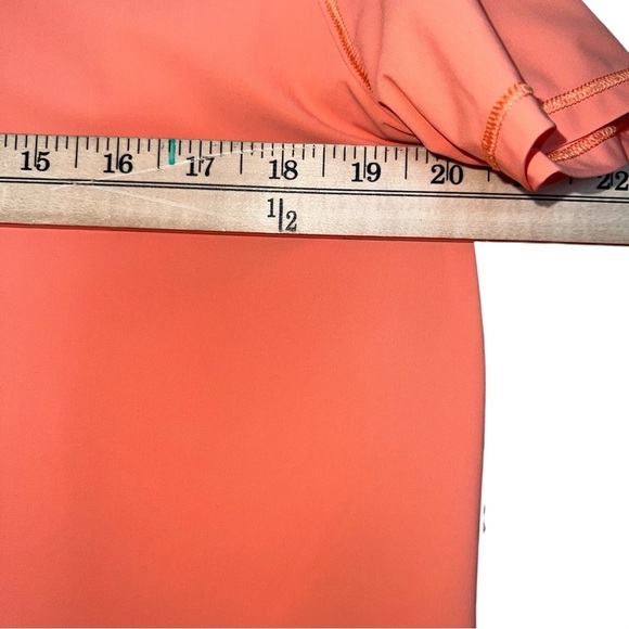 Lululemon Orange  Sculpt Short Sleeve Top Size 8 - Picture 5 of 9